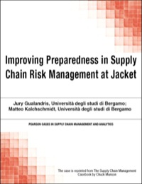 表紙画像: Improving Preparedness in Supply Chain Risk Management at Jacket 1st edition 9780133758535