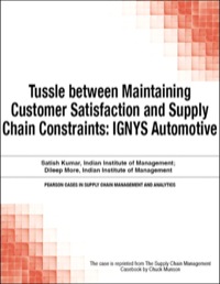 Imagen de portada: Tussle between Maintaining Customer Satisfaction and Supply Chain Constraints 1st edition 9780133758627