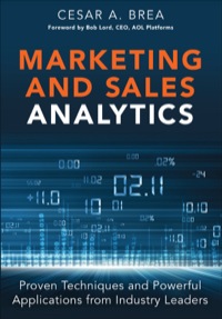 Imagen de portada: Marketing and Sales Analytics 1st edition 9780133592924