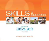 Cover image: Skills for Success with Office 2013 Volume 1 1st edition 9780133148404