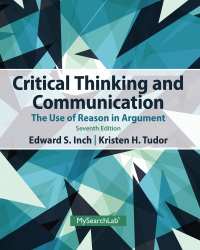 Cover image: Critical Thinking and Communication 7th edition 9780205925773