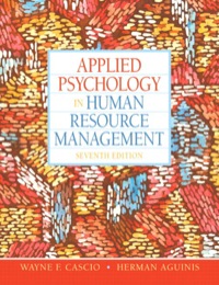 Cover image: Applied Psychology in Human Resource Management 7th edition 9780136090953