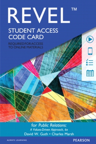 Cover image: Revel Access Code for Public Relations: A Values-Driven Approach 6th edition 9780133815108