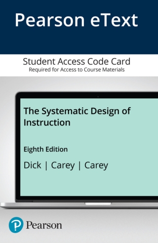 Cover image: The Systematic Design of Instruction 8th edition 9780133822892