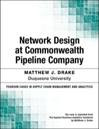 Cover image: Network Design at Commonwealth Pipeline Company 1st edition 9780133823370