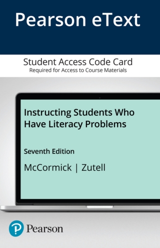 Cover image: Instructing Students Who Have Literacy Problems -- Enhanced Pearson eText 7th edition 9780133824636
