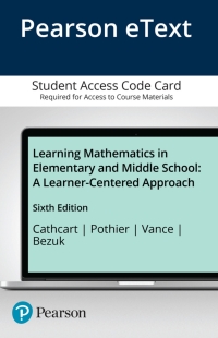 Cover image: Learning Mathematics in Elementary and Middle School 6th edition 9780133824698