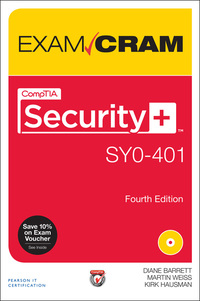 Titelbild: CompTIA Security+ SY0-401 Exam Cram 4th edition 9780789753342