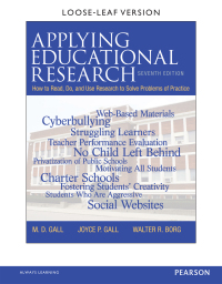 Cover image: Applying Educational Research 7th edition 9780132868631