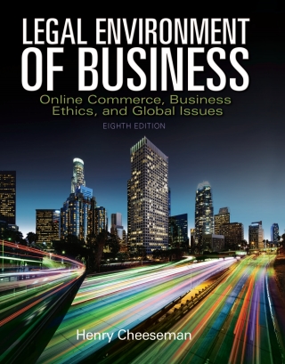 Cover image: Legal Environment of Business 8th edition 9780133973310