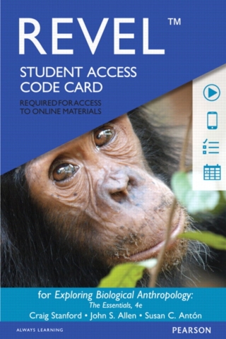 Cover image: Revel Access Code for Exploring Biological Anthropology: The Essentials 4th edition 9780134014791