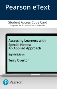 Cover image: Assessing Learners with Special Needs 8th edition 9780134019499