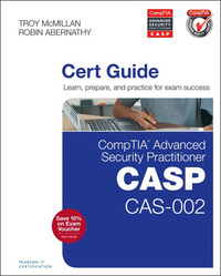 Immagine di copertina: CompTIA Advanced Security Practitioner (CASP) CAS-002 Cert Guide 1st edition 9780789754011