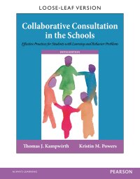 Cover image: Collaborative Consultation in the Schools 5th edition 9780133827132