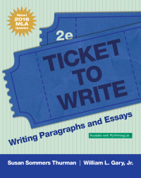 Cover image: Ticket to Write: Writing Paragraphs and Essays 2nd edition 9780134048222