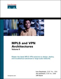 Omslagafbeelding: MPLS and VPN Architectures, Volume II 1st edition 9781587144325