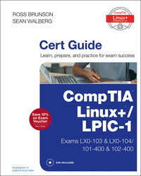 Imagen de portada: CompTIA Linux+ / LPIC-1 Cert Guide 1st edition 9780789754554