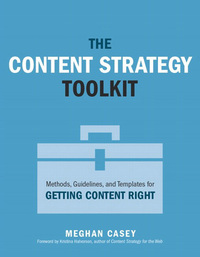 Cover image: Content Strategy Toolkit, The 1st edition 9780134105109