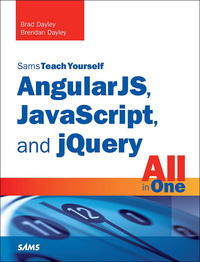 Omslagafbeelding: AngularJS, JavaScript, and jQuery All in One, Sams Teach Yourself 1st edition 9780672337420