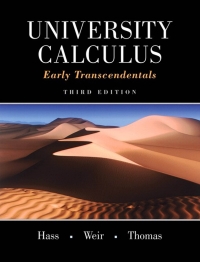 Cover image: University Calculus 3rd edition 9780321999580