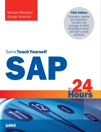 Cover image: SAP in 24 Hours, Sams Teach Yourself 5th edition 9780134178363