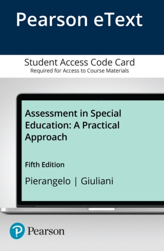 Cover image: Assessment in Special Education 5th edition 9780134189031