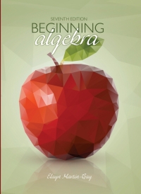 Cover image: Beginning Algebra 7th edition 9780134208800