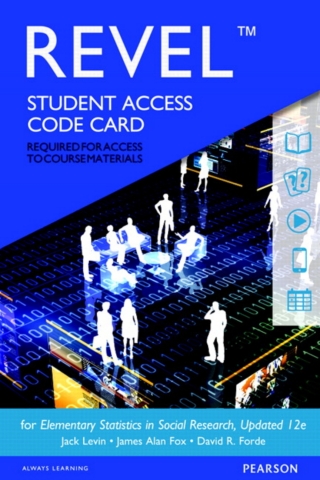 Cover image: Revel Access Code for Elementary Statistics in Social Research, Updated Edition 12th edition 9780134238784