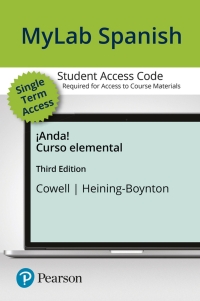 Cover image: MyLab Spanish with Pearson eText Access Code (5 Months) for ¡Anda! Curso elemental 3rd edition 9780134244945