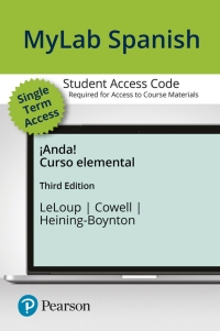 Cover image: MyLab Spanish with Pearson eText Access Code (5 Months) for ¡Anda! Curso intermedio 3rd edition 9780134245942