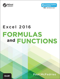 Cover image: Microsoft Excel 2016 Formulas and Functions 1st edition 9780789755643