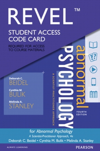 Cover image: Revel Access Code for Abnormal Psychology: A Scientist-Practitioner Approach 4th edition 9780134320380