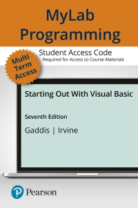Cover image: MyLab Programming with Pearson eText -- Standalone Access Card -- for Starting Out With Visual Basic 7th edition 9780134379432