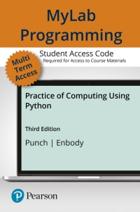 Cover image: MyLab Programming with Pearson eText Access Code for Practice of Computing using Python, The 3rd edition 9780134381350