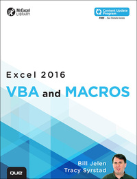 Omslagafbeelding: Excel 2016 VBA and Macros 1st edition 9780134386034