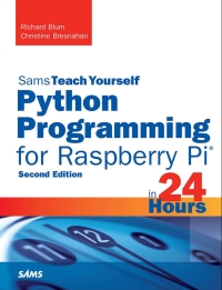 Immagine di copertina: Python Programming for Raspberry Pi, Sams Teach Yourself in 24 Hours 2nd edition 9780672337642