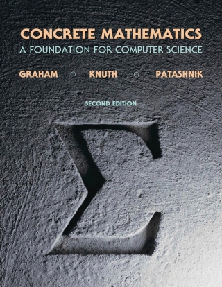 Cover image: Concrete Mathematics 2nd edition 9780134389967