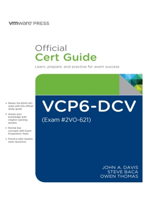 Cover image: VCP6-DCV Official Cert Guide (Exam #2V0-621) 3rd edition 9780134392462