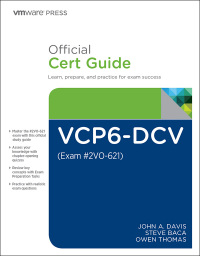 Cover image: VCP6-DCV Official Cert Guide (Exam #2V0-621) 3rd edition 9780789756480