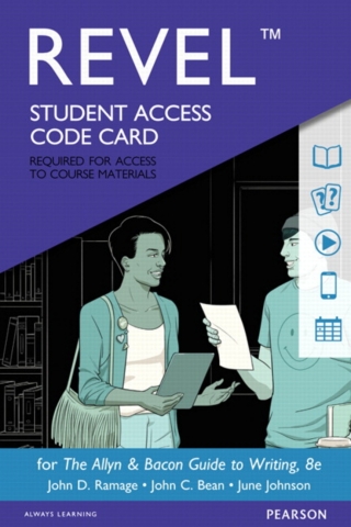 Cover image: Revel Access Code for The Allyn & Bacon Guide to Writing 8th edition 9780134407678