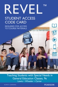 Cover image: Revel Access Code for Teaching Students with Special Needs in General Education Classrooms 9th edition 9780134413303