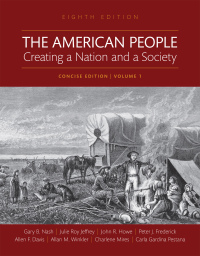 Cover image: The American People: Creating a Nation and a Society, Concise Edition, Volume 1 8th edition 9780135571019