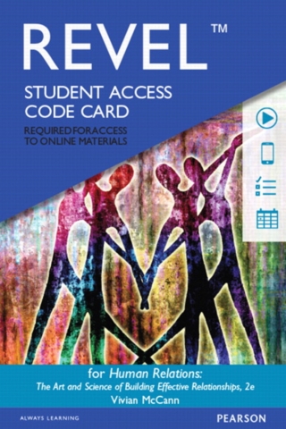 Cover image: Revel Access Code for Human Relations: The Art and Science of Building Effective Relationships 2nd edition 9780134417226
