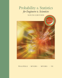 Cover image: Probability & Statistics for Engineers & Scientists 9th edition 9780134115856