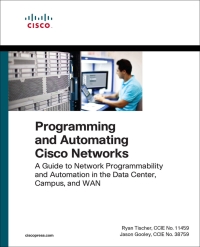 Imagen de portada: Programming and Automating Cisco Networks 1st edition 9781587144653