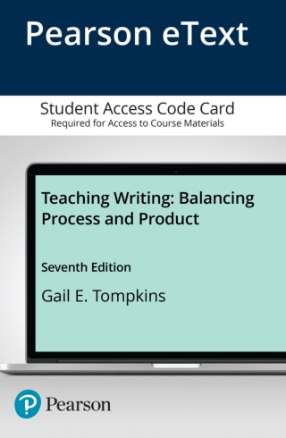 Cover image: Teaching Writing: Balancing Process and Product -- Enhanced Pearson eText 7th edition 9780134446745
