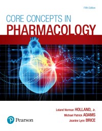 Cover image: Core Concepts in Pharmacology 5th edition 9780134514161