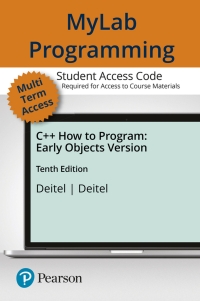 Cover image: MyLab Programming with Pearson eText Access Code for C   How to Program (Early Objects Version) 10th edition 9780134448985