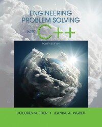 Cover image: Engineering Problem Solving with C++ 4th edition 9780134444291