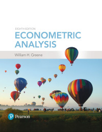 Cover image: Econometric Analysis 8th edition 9780134461366